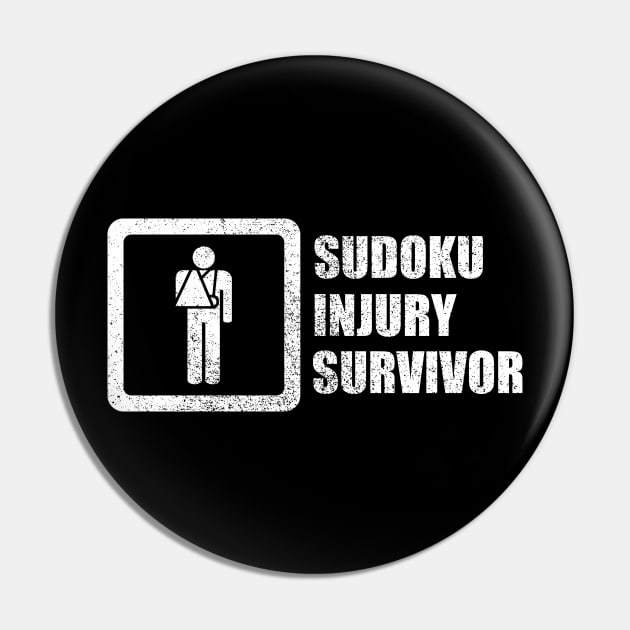 Sudoku Injury Survivor Pin by GloopTrekker