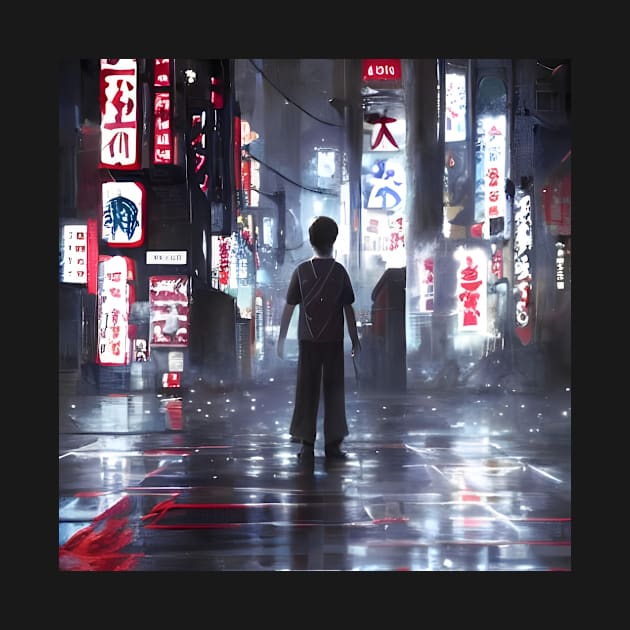 Tokyo Neon - Night Scenario - Anime Hero by Trendy-Now