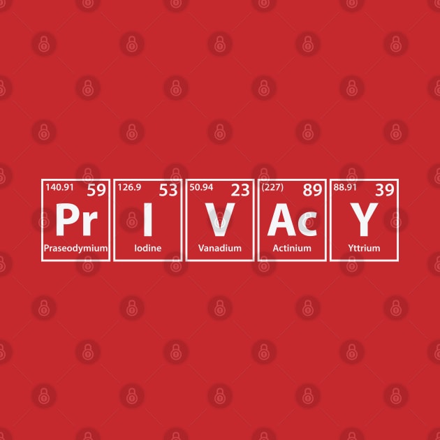 Privacy (Pr-I-V-Ac-Y) Periodic Elements Spelling by cerebrands