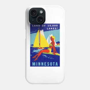 1940 Minnesota, Land of 10,000 Lakes Phone Case