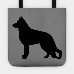 German Shepherd Dog Silhouette Tote