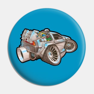 Delorean Time Machine Pin