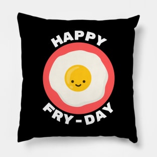Happy Fry-Day | Egg Pun Pillow