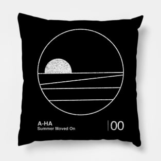 Summer Moved On  / Minimalist Graphic Fan Artwork Design Pillow