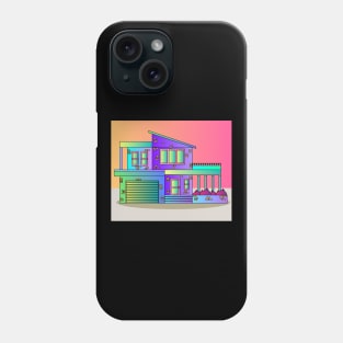 Illustration Dream House Villa Color Effects Phone Case