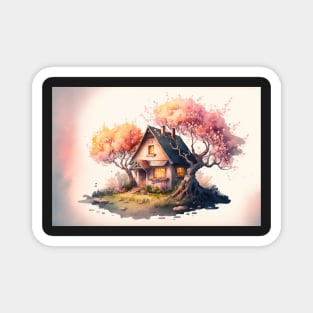 Peach Tree Cottage Magnet