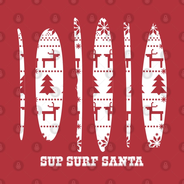 SUP Surf Santa Christmas by Yule