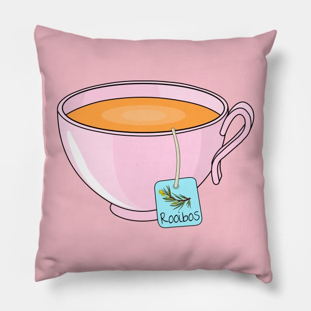 Rooibos tea Pillow by Tarryn.caldwell@gmx.com