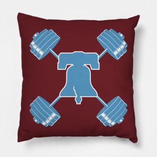 Phillies Phightins Barbell Powder Blue Gym Pillow