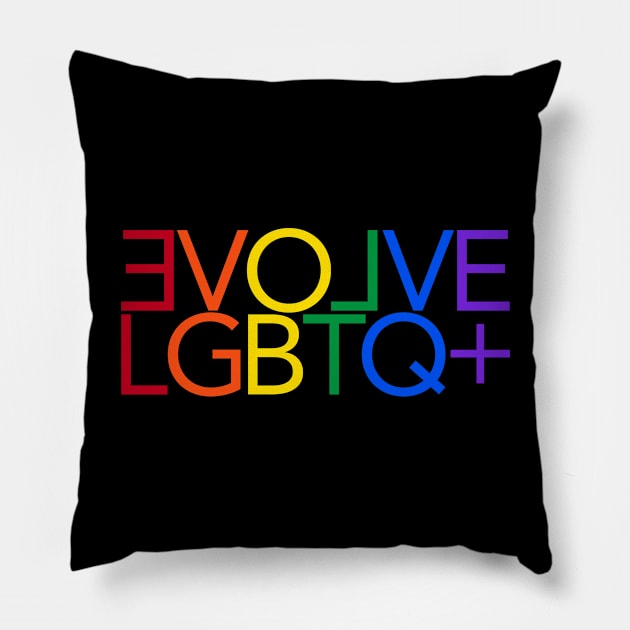 EVOLVE - LOVE Pillow by LILNAYSHUNZ