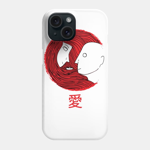 Love is Red Phone Case by KumaToUsagi17