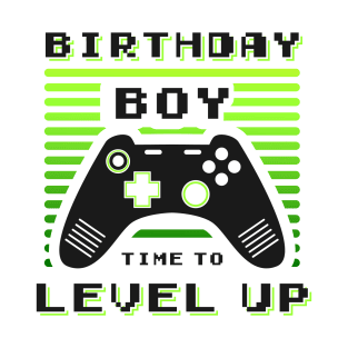 Birthday Boy Time to Level Up Video Game Birthday Gift Boy T-Shirt