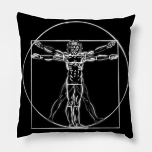 Leonardo da vinci vitruvian man Pillow