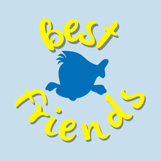 The Little Mermaid Flounder Best Friends by Minniemetees