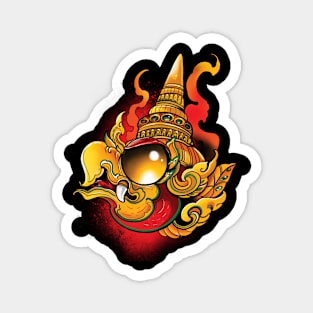 thai garuda black Magnet