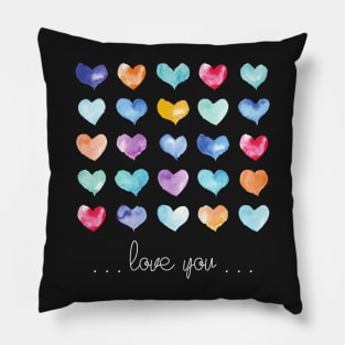 Cute little love hearts Pillow