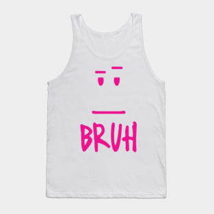 Bruh Tank Tops Teepublic - grey pink crop top w alien logo roblox