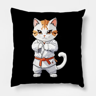 Cute Cat Taekwondo Pillow