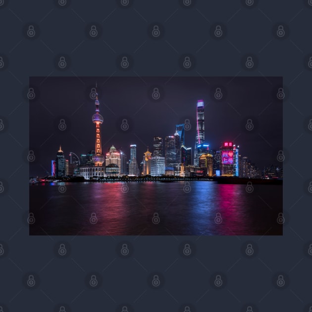 Shanghai Skyline II by David Lichtneker