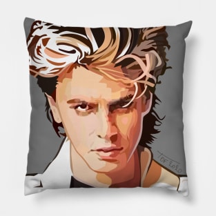 John Taylor From Duran Duran (grey) Pillow