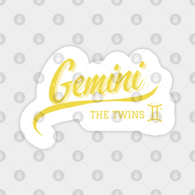 Gemini Retro Zodiac Magnet by Once Upon a Find Couture 