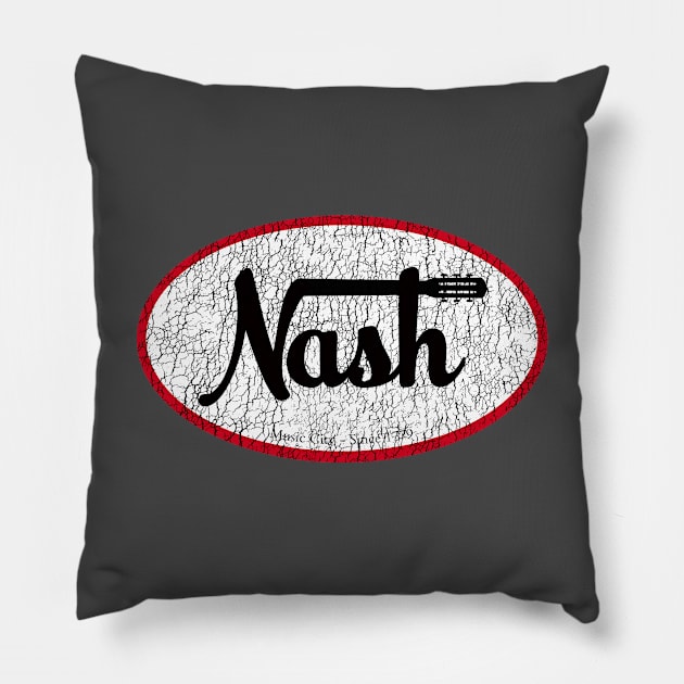 Nashville tee shirt vintage Pillow by AllAmerican