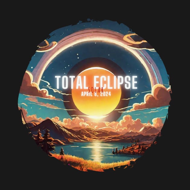 Total Solar Eclipse April 8, 2024 During the Day by Little Duck Designs