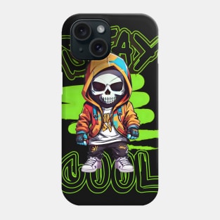 Street Art Fusion Rocking the Stylish Skull Hip Hop Graffiti Streetwear Phone Case