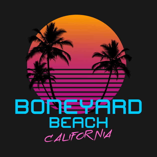 Boneyard Beach California Retro 80's by OCSurfStyle