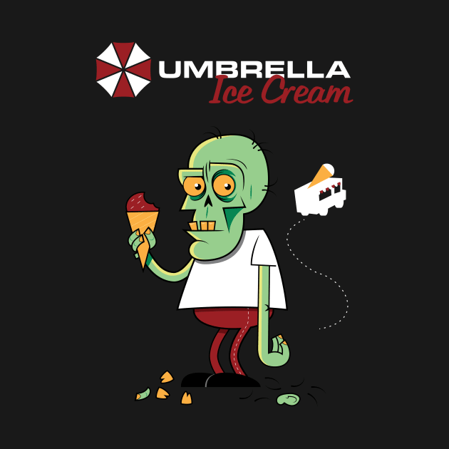 Umbrella Ice Cream by MustardSoda