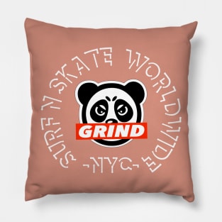 Grind surf n skate nyc Pillow