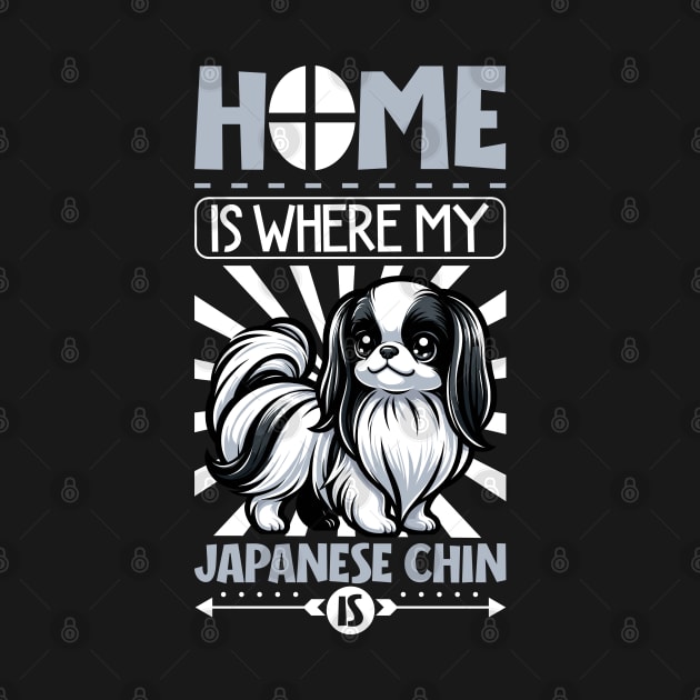 Home is with my Japanese Chin by Modern Medieval Design