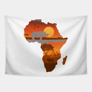 the African continent Tapestry