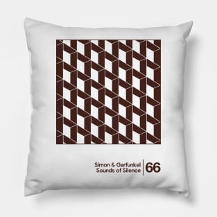 Simon & Garfunkel - Sounds Of Silence \ Minimalist Artwork Design Pillow