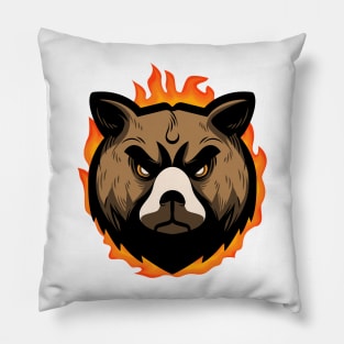 Angry bear Pillow