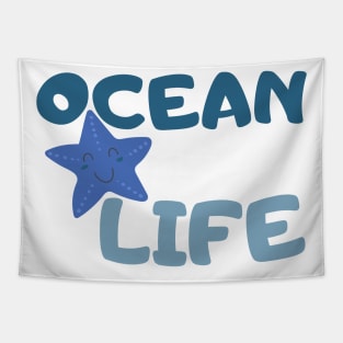 Ocean Life. Fun Summer, Beach, Sand, Surf Design. Tapestry