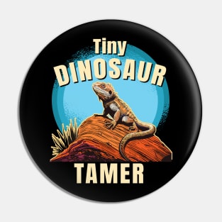 Fun Bearded Dragon Reptile Tiny Dinosaur Tamer Pin