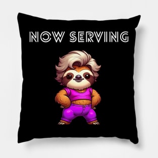 Now Serving Sloth Pillow