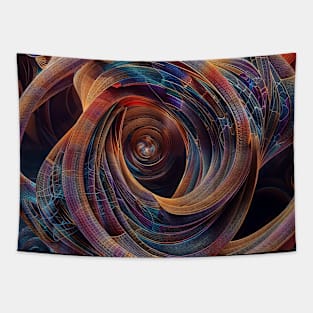 Interlocking Abstract Geometric Figures Dimensions Tapestry