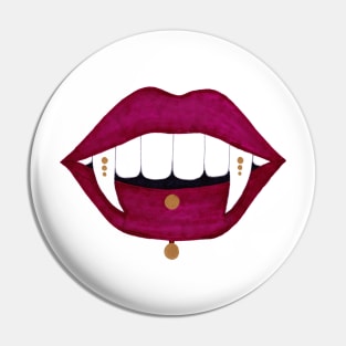 Vampire Mouth Pin