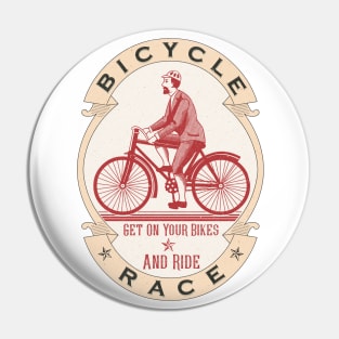 Vintage Bicycle Racer Pin