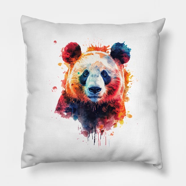 panda Pillow by weirdesigns