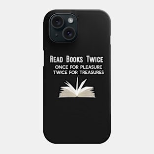 Read Books Twice Phone Case