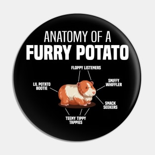 Anatomy of a Furry Potato, Rodents Guinea Pigs Lover and owner Pin