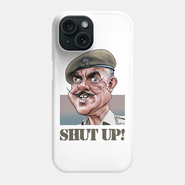 Sgt-Major Williams/ It Ain't Half Hot Mum Phone Case by RichardFarrell