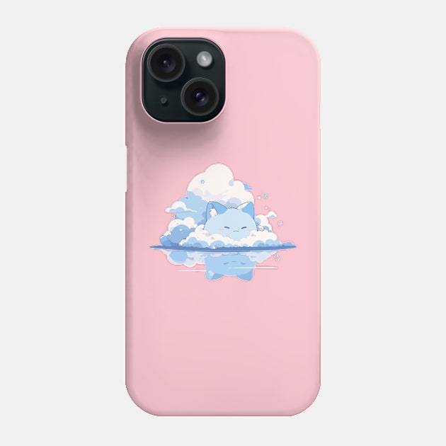 Cute Kawaii Fluffy Cloud Kitten Phone Case by Kawaii Kingdom