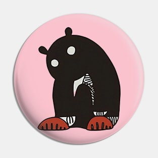 Sad bear Pin