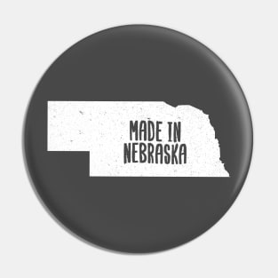 Made In Nebraska Distressed Pin