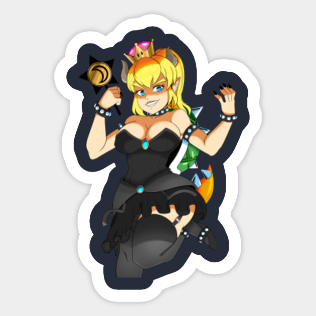 Lava Hot Bowsette Bowsette Sticker Teepublic Au Shop bowsette stickers created by independent artists from around the globe. teepublic