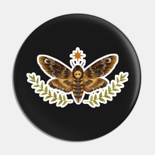 Large Death's-head Hawk Moth Pin